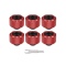 Pacific C-PRO G1/4 PETG Tube 16mm OD Compression – Red (6-Pack Fittings)