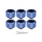 Pacific C-PRO G1/4 PETG Tube 16mm OD Compression – Blue (6-Pack Fittings) 