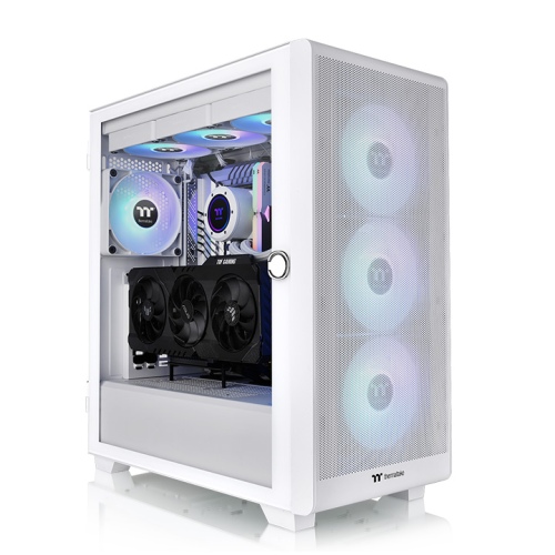 S250 TG ARGB Snow Mid Tower Chassis