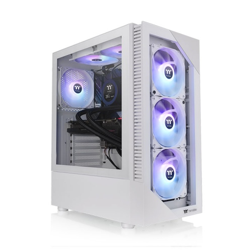 View 200 TG Snow ARGB Mid Tower Chassis 